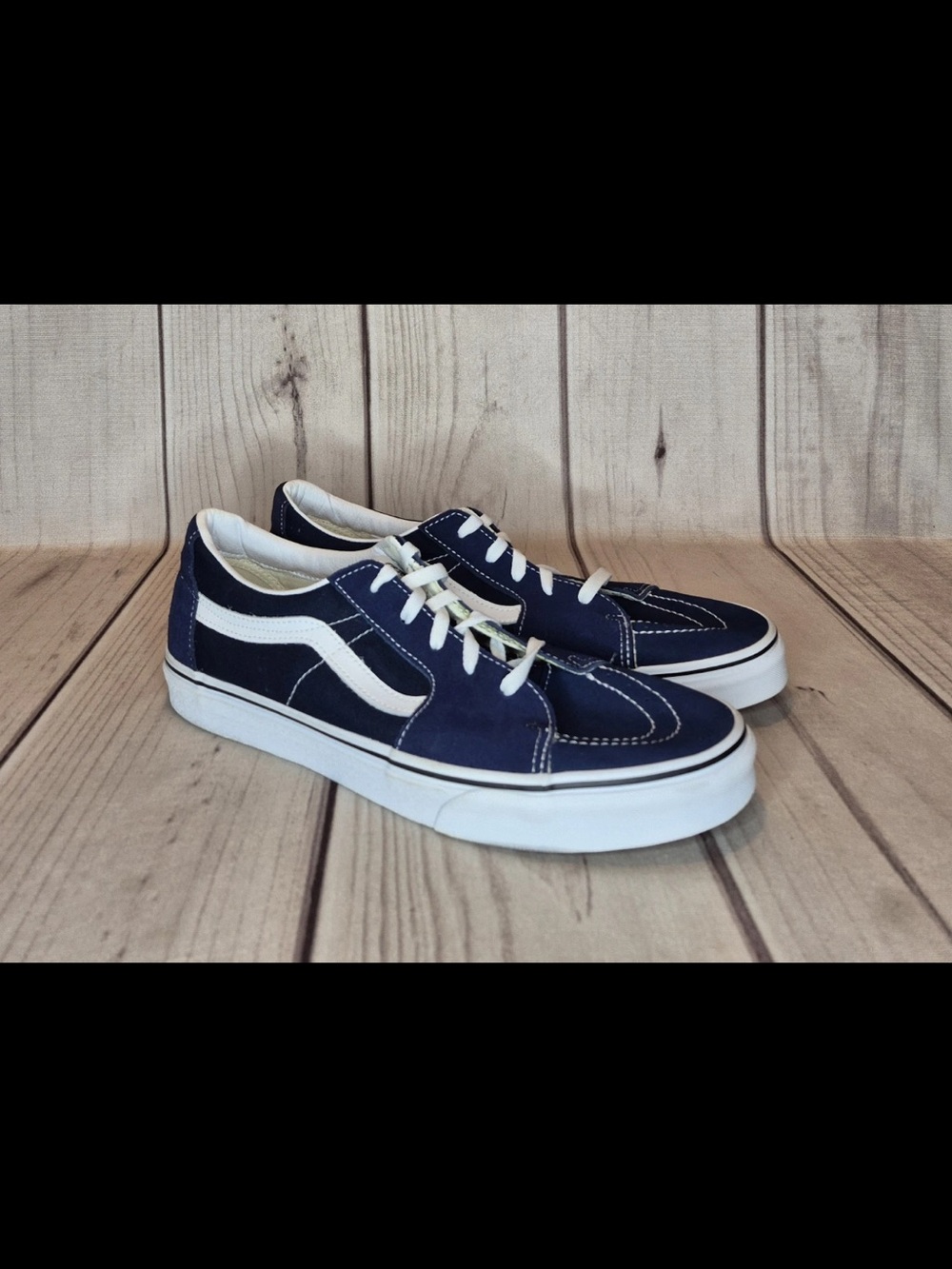 Vans Off the Wall Men's Size 13 Blue Suede Skate Shoes Sneakers